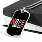 Nope Necklace Stainless Steel or 18k Gold Dog Tag 24" Chain-Express Your Love Gifts