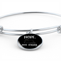 Nope Not Today Cat Bracelet Stainless Steel or 18k Gold Circle Bangle-Express Your Love Gifts