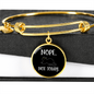 Nope Not Today Cat Bracelet Stainless Steel or 18k Gold Circle Bangle-Express Your Love Gifts