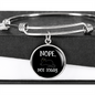 Nope Not Today Cat Bracelet Stainless Steel or 18k Gold Circle Bangle-Express Your Love Gifts