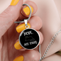 Nope Not Today Cat Circle Necklace Stainless Steel or 18k Gold 18-22"-Express Your Love Gifts