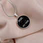 Nope Not Today Cat Circle Necklace Stainless Steel or 18k Gold 18-22"-Express Your Love Gifts