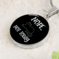 Nope Not Today Cat Circle Necklace Stainless Steel or 18k Gold 18-22"-Express Your Love Gifts