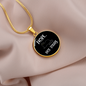 Nope Not Today Cat Circle Necklace Stainless Steel or 18k Gold 18-22"-Express Your Love Gifts