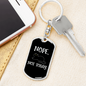 Nope Not Today Cat Keychain Stainless Steel or 18k Gold Dog Tag Keyring-Express Your Love Gifts