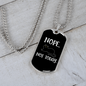 Nope Not Today Cat Necklace Stainless Steel or 18k Gold Dog Tag 24" Chain-Express Your Love Gifts