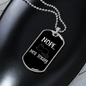 Nope Not Today Cat Necklace Stainless Steel or 18k Gold Dog Tag 24" Chain-Express Your Love Gifts