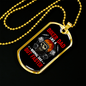 Normal Dad But Faster Biker Necklace Stainless Steel or 18k Gold Dog Tag 24"-Express Your Love Gifts