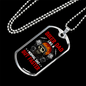 Normal Dad But Faster Biker Necklace Stainless Steel or 18k Gold Dog Tag 24"-Express Your Love Gifts