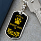 Norrbottenspets Keychain Stainless Steel or 18k Gold-Express Your Love Gifts