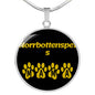 Norrbottenspets Mama Circle Necklace Stainless Steel or 18k Gold 18-22" Dog Owner Lover-Express Your Love Gifts