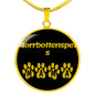 Norrbottenspets Mama Circle Necklace Stainless Steel or 18k Gold 18-22" Dog Owner Lover-Express Your Love Gifts