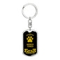 Norwich Terrier Keychain Stainless Steel or 18k Gold-Express Your Love Gifts