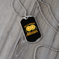 Not a Financial Advisor 1 Crypto Necklace Stainless Steel or 18k Gold Dog Tag 24" Chain-Express Your Love Gifts