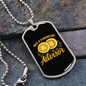 Not a Financial Advisor 1 Crypto Necklace Stainless Steel or 18k Gold Dog Tag 24" Chain-Express Your Love Gifts