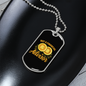 Not a Financial Advisor 1 Crypto Necklace Stainless Steel or 18k Gold Dog Tag 24" Chain-Express Your Love Gifts