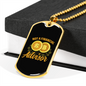 Not a Financial Advisor 1 Crypto Necklace Stainless Steel or 18k Gold Dog Tag 24" Chain-Express Your Love Gifts