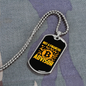 Not a Financial Advisor 2 Crypto Necklace Stainless Steel or 18k Gold Dog Tag 24" Chain-Express Your Love Gifts