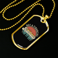 Not a Financial Advisor Crypto Necklace Stainless Steel or 18k Gold Dog Tag 24" Chain-Express Your Love Gifts