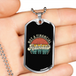Not a Financial Advisor Crypto Necklace Stainless Steel or 18k Gold Dog Tag 24" Chain-Express Your Love Gifts