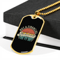 Not a Financial Advisor Crypto Necklace Stainless Steel or 18k Gold Dog Tag 24" Chain-Express Your Love Gifts