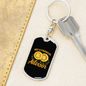 Not a Financial Advisor Dollar Bitcoin Sign Crypto Keychain Stainless Steel or 18k Gold Dog Tag Keyring-Express Your Love Gifts