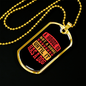 Not a Home Necklace Stainless Steel or 18k Gold Dog Tag 24" Chain-Express Your Love Gifts