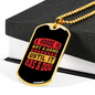 Not a Home Necklace Stainless Steel or 18k Gold Dog Tag 24" Chain-Express Your Love Gifts