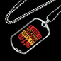 Not a Home Necklace Stainless Steel or 18k Gold Dog Tag 24" Chain-Express Your Love Gifts