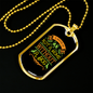 Not a Home Without a Dog Necklace Stainless Steel or 18k Gold Dog Tag 24" Chain-Express Your Love Gifts