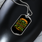 Not a Home Without a Dog Necklace Stainless Steel or 18k Gold Dog Tag 24" Chain-Express Your Love Gifts