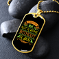Not a Home Without a Dog Necklace Stainless Steel or 18k Gold Dog Tag 24" Chain-Express Your Love Gifts