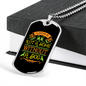 Not a Home Without a Dog Necklace Stainless Steel or 18k Gold Dog Tag 24" Chain-Express Your Love Gifts