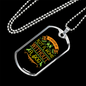Not a Home Without a Dog Necklace Stainless Steel or 18k Gold Dog Tag 24" Chain-Express Your Love Gifts