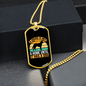 Not a Home Without a Dog Retro Necklace Stainless Steel or 18k Gold Dog Tag 24" Chain-Express Your Love Gifts