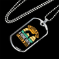 Not a Home Without a Dog Retro Necklace Stainless Steel or 18k Gold Dog Tag 24" Chain-Express Your Love Gifts