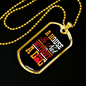 Not a Home Without a Dog Yellow Necklace Stainless Steel or 18k Gold Dog Tag 24" Chain-Express Your Love Gifts