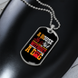 Not a Home Without a Dog Yellow Necklace Stainless Steel or 18k Gold Dog Tag 24" Chain-Express Your Love Gifts