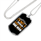 Not a Regular Mom Necklace Stainless Steel or 18k Gold Dog Tag 24" Chain-Express Your Love Gifts