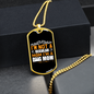 Not a Regular Mom Necklace Stainless Steel or 18k Gold Dog Tag 24" Chain-Express Your Love Gifts