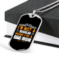 Not a Regular Mom Necklace Stainless Steel or 18k Gold Dog Tag 24" Chain-Express Your Love Gifts