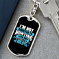 Not Addicted To Hunter'S Keychain Gift Stainless Steel or 18k Gold Dog Tag Keyring-Express Your Love Gifts