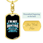 Not Addicted To Hunter'S Keychain Gift Stainless Steel or 18k Gold Dog Tag Keyring-Express Your Love Gifts