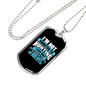 Not Addicted To Hunting Necklace Stainless Steel or 18k Gold Dog Tag 24" Chain-Express Your Love Gifts