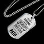 Not All Storms Dog Tag Stainless Steel or 18k Gold 24" Chain-Express Your Love Gifts