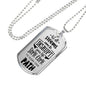 Not All Storms Dog Tag Stainless Steel or 18k Gold 24" Chain-Express Your Love Gifts
