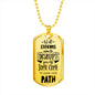 Not All Storms Dog Tag Stainless Steel or 18k Gold 24" Chain-Express Your Love Gifts