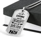 Not All Storms Dog Tag Stainless Steel or 18k Gold 24" Chain-Express Your Love Gifts