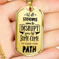 Not All Storms Dog Tag Stainless Steel or 18k Gold 24" Chain-Express Your Love Gifts