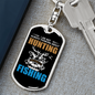 Not Always Hunter'S Keychain Gift Stainless Steel or 18k Gold Dog Tag Keyring-Express Your Love Gifts